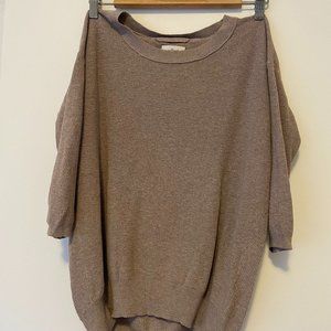 Mauve Aritzia Wilfred 3/4 sleeve knit sweater